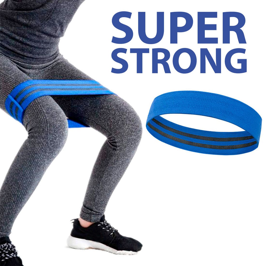 Резинка для фитнеса Super Strong GESS-096 для ног и ягодиц купить в  Ульяновске - цена 999 р.